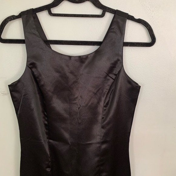 Vintage-Black Formal Dress-Double Slit - Picture 4 of 10